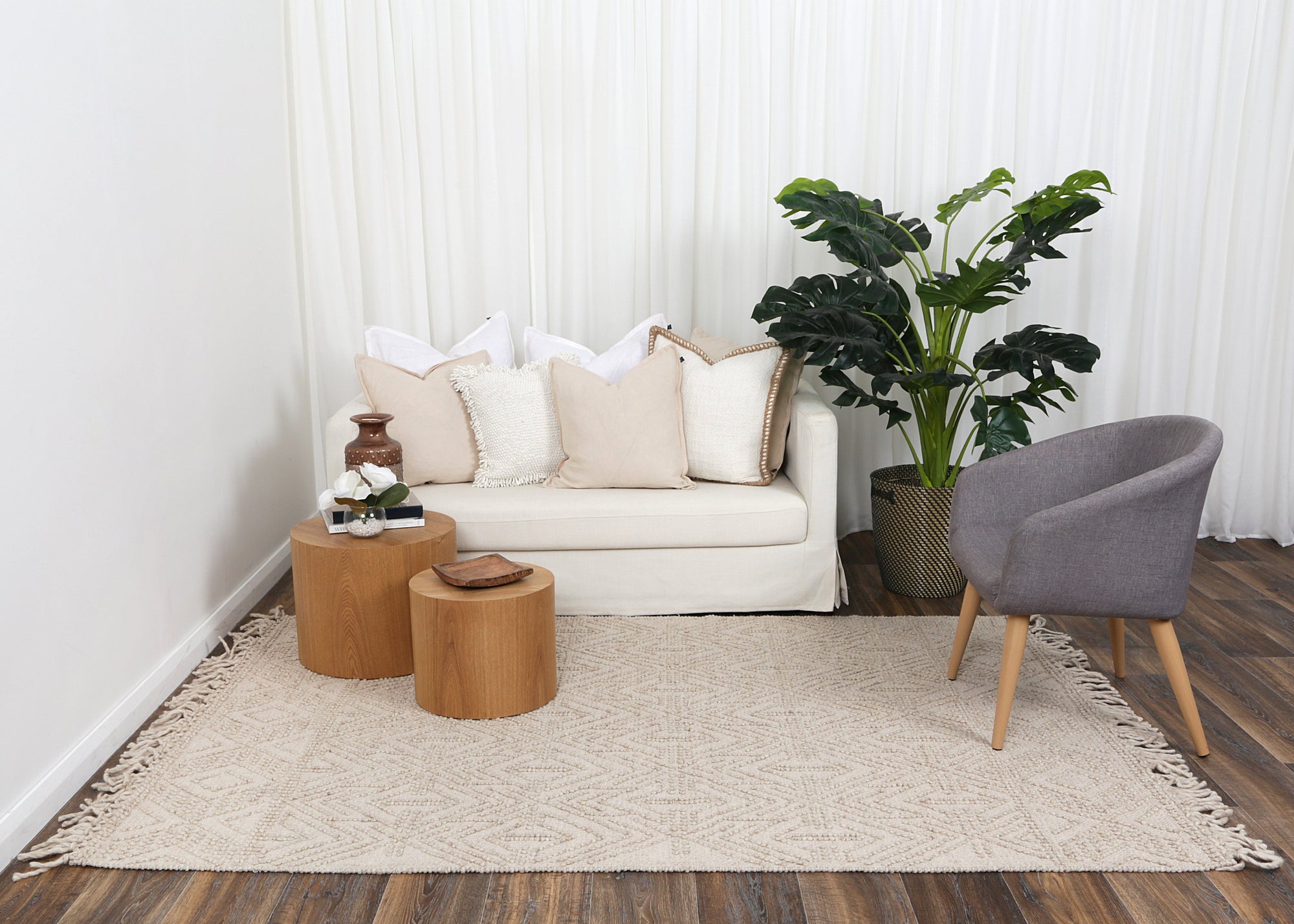 Diego Tribal Brown Wool Rug - DIEG02 BVB2B