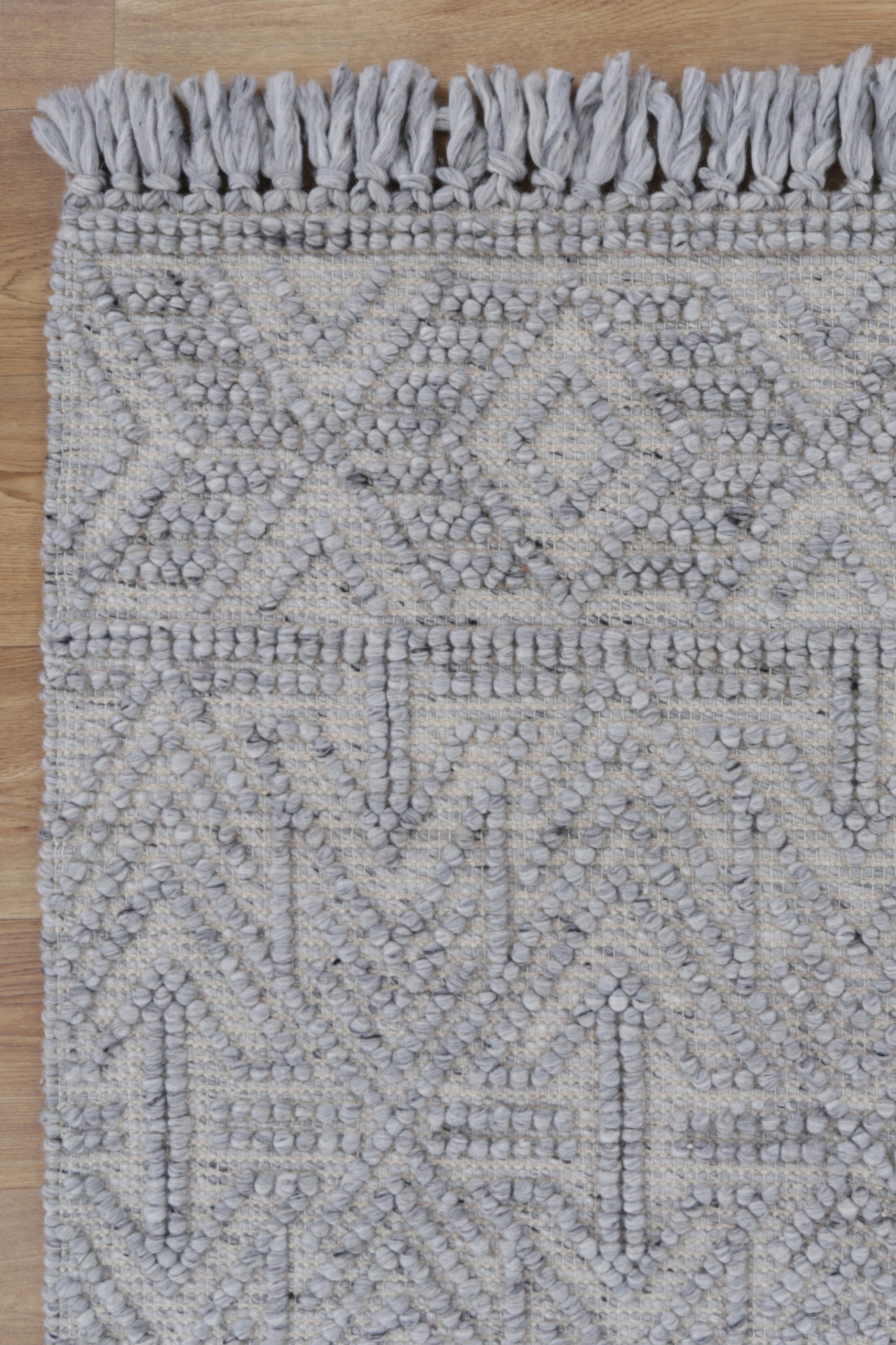 Diego Tribal Grey Wool Rug - DIEG02 BVB2B