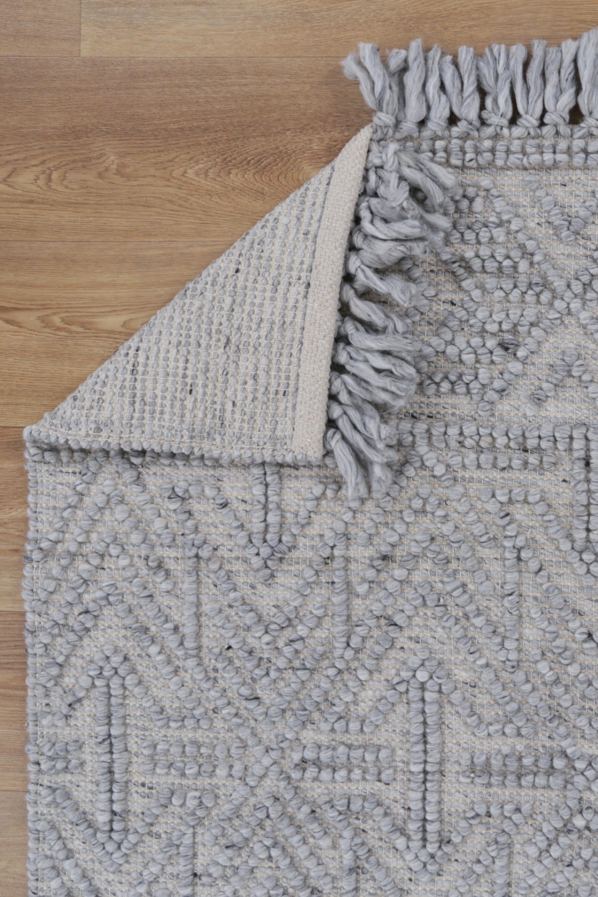 Diego Tribal Grey Wool Rug - DIEG02 BVB2B