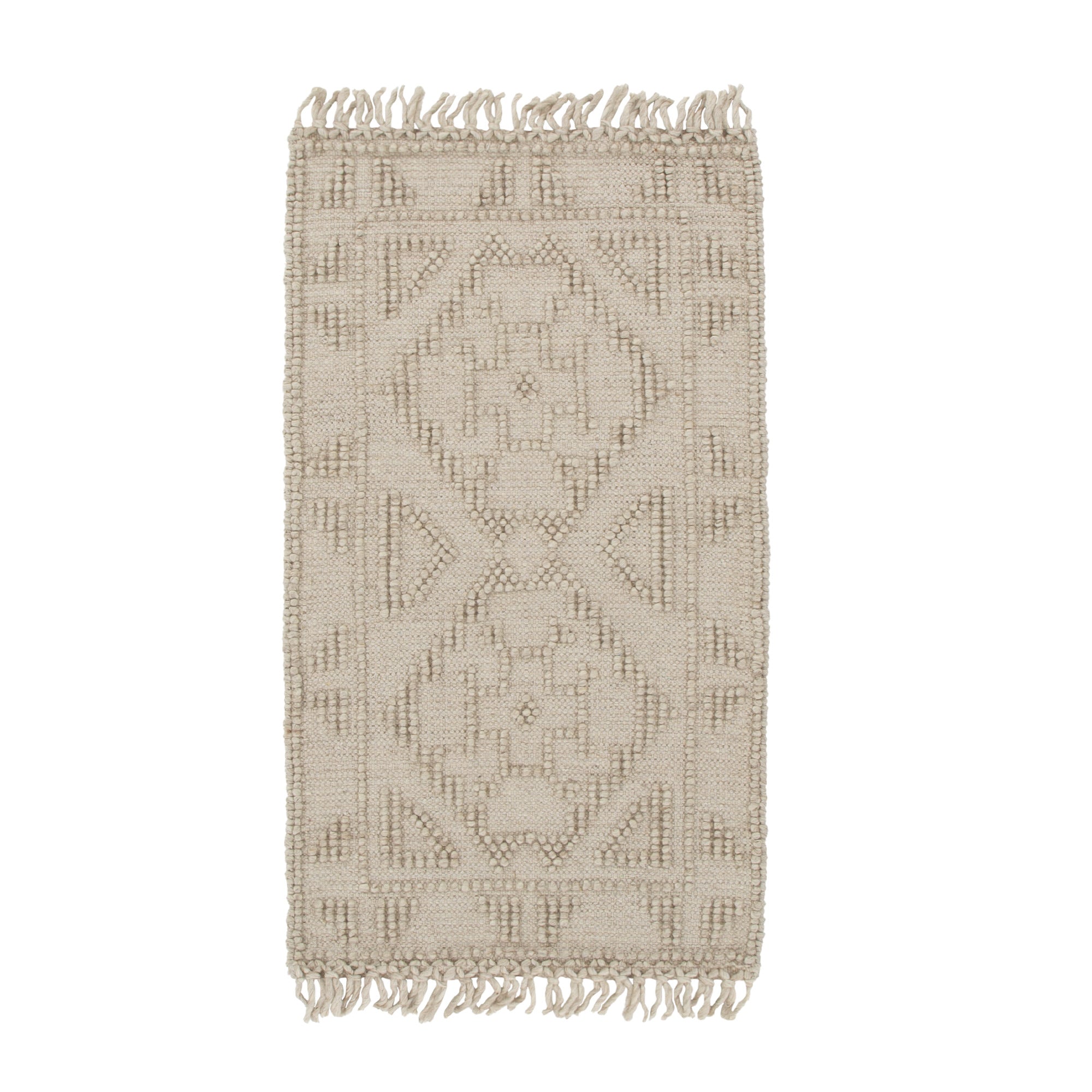 Diego Ornamental Brown Wool Rug - DIEG03 BVB2B