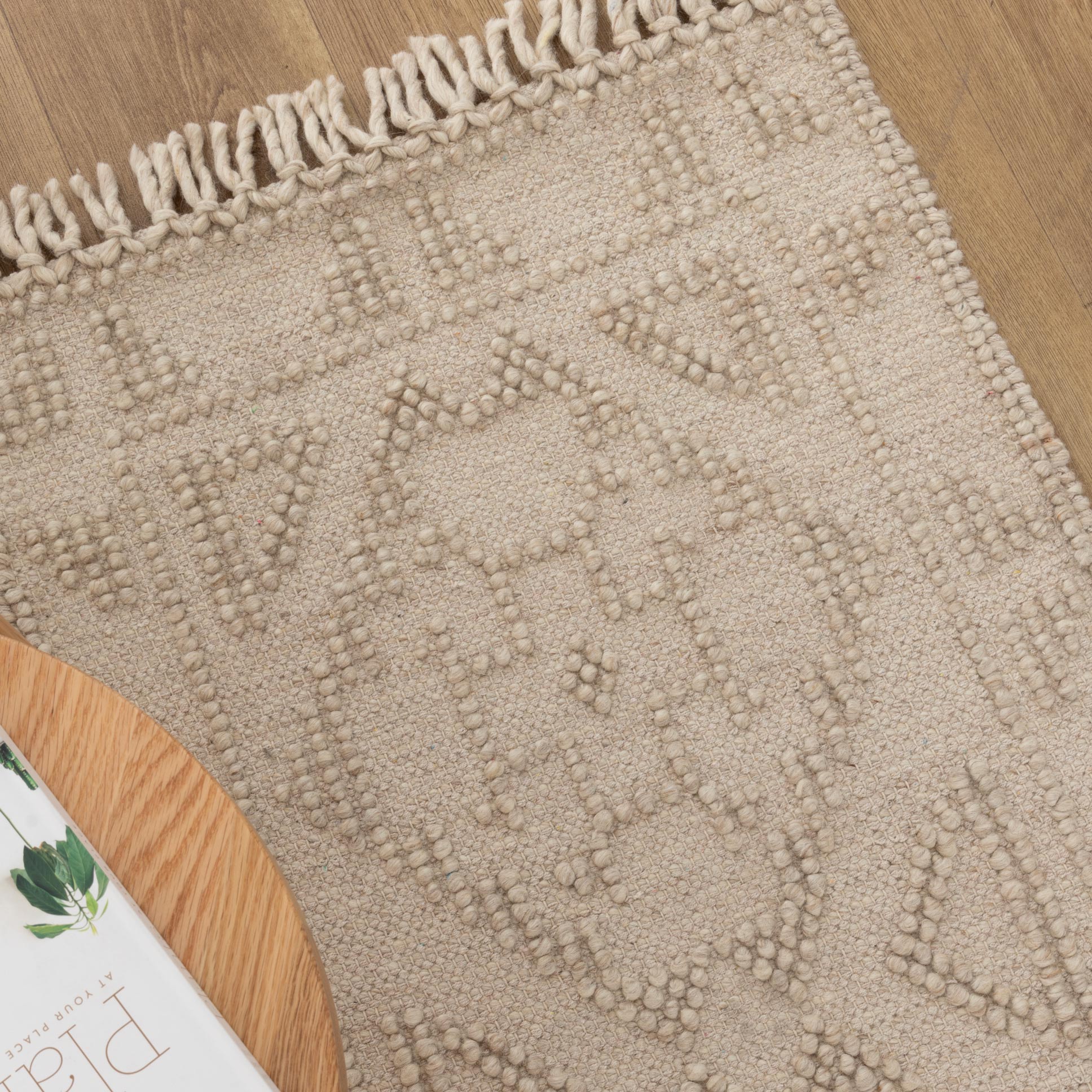 Diego Ornamental Brown Wool Rug - DIEG03 BVB2B