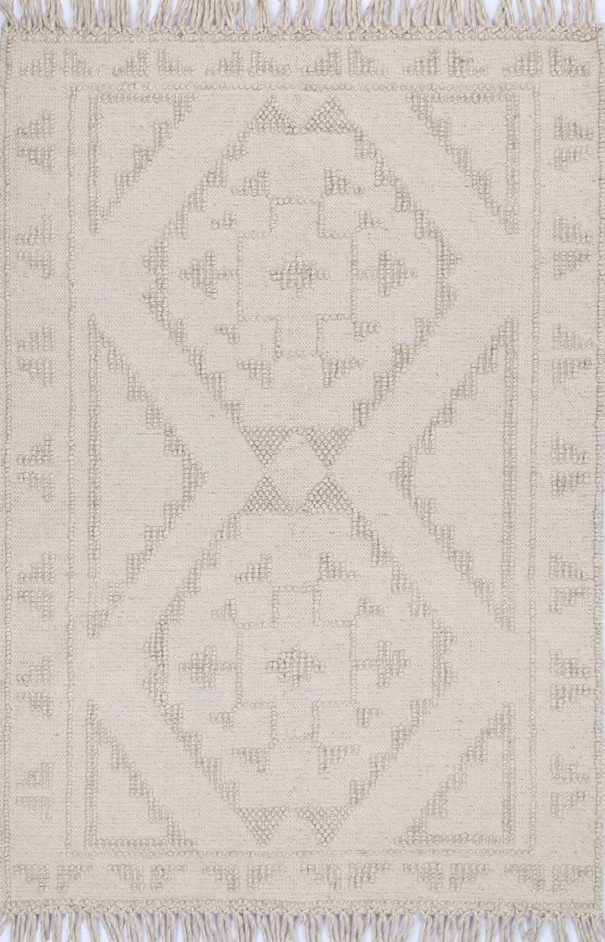 Diego Ornamental Brown Wool Rug - DIEG03 BVB2B