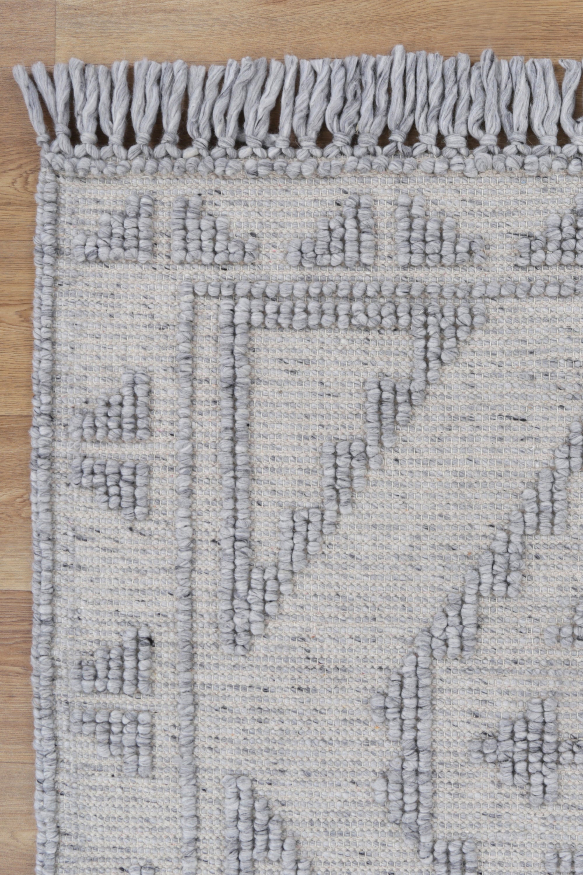 Diego Ornamental Grey Wool Rug - DIEG03 BVB2B