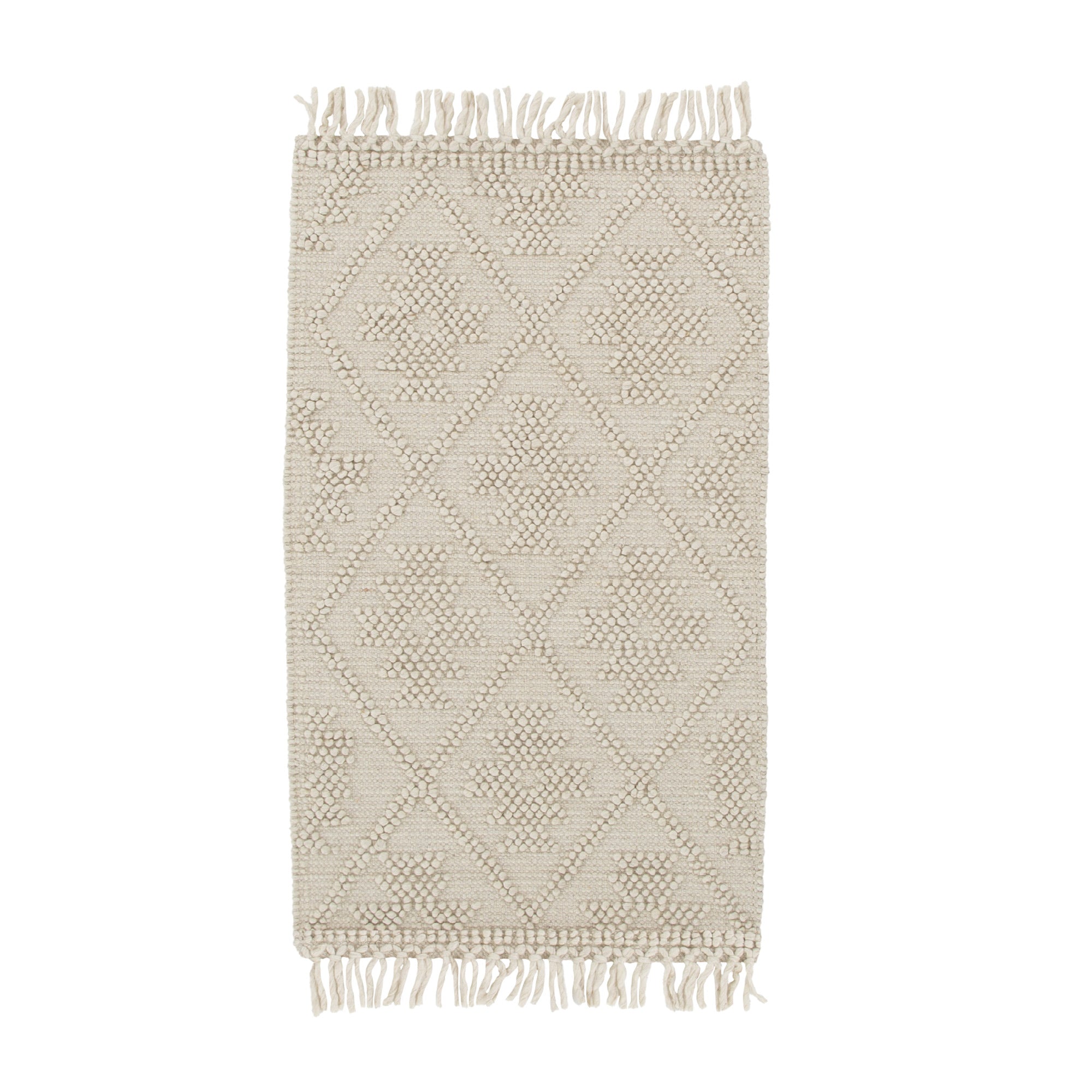 Diego Geometric Beige Wool Rug - DIEG04 BVB2B