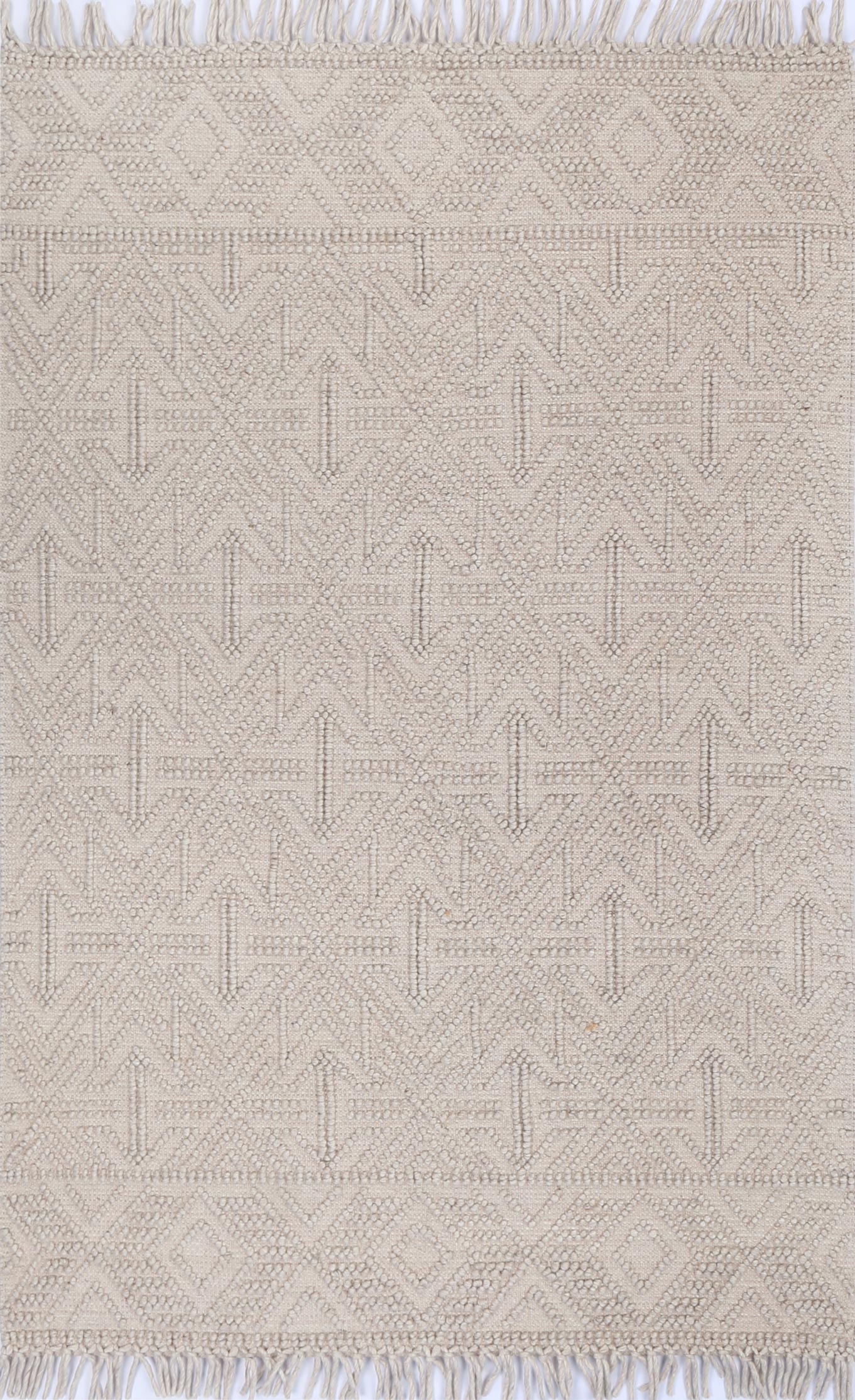 Diego Geometric Brown Wool Rug - DIEG04 BVB2B
