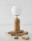 Dome Travertine Lamp Natural COAST