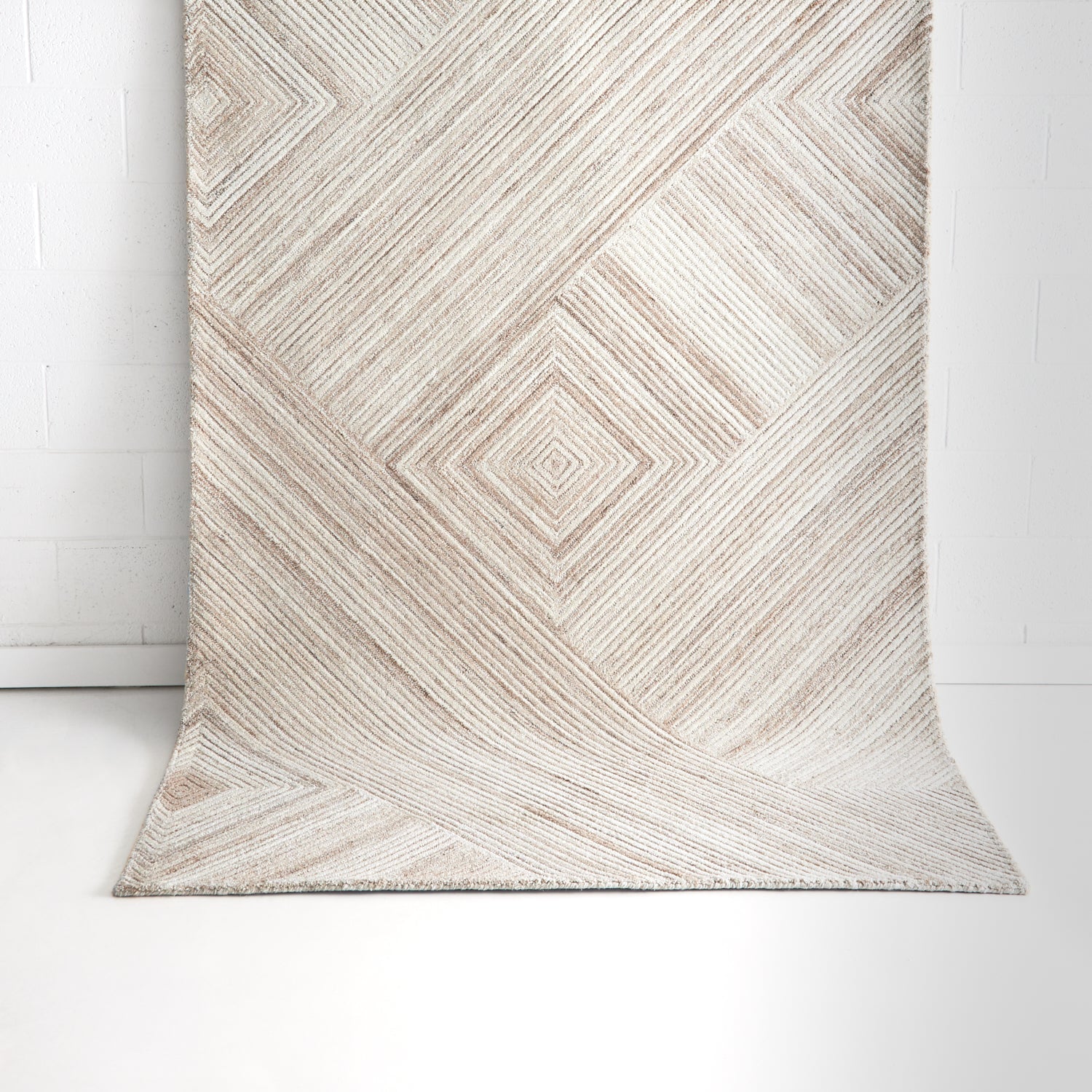 Dove Ivory Beige Wool Rug JAVIHOME