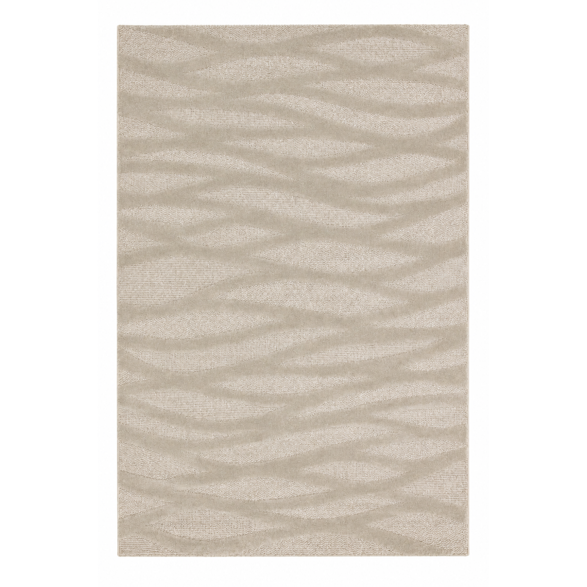Urban Ecru Wave Beige Rug