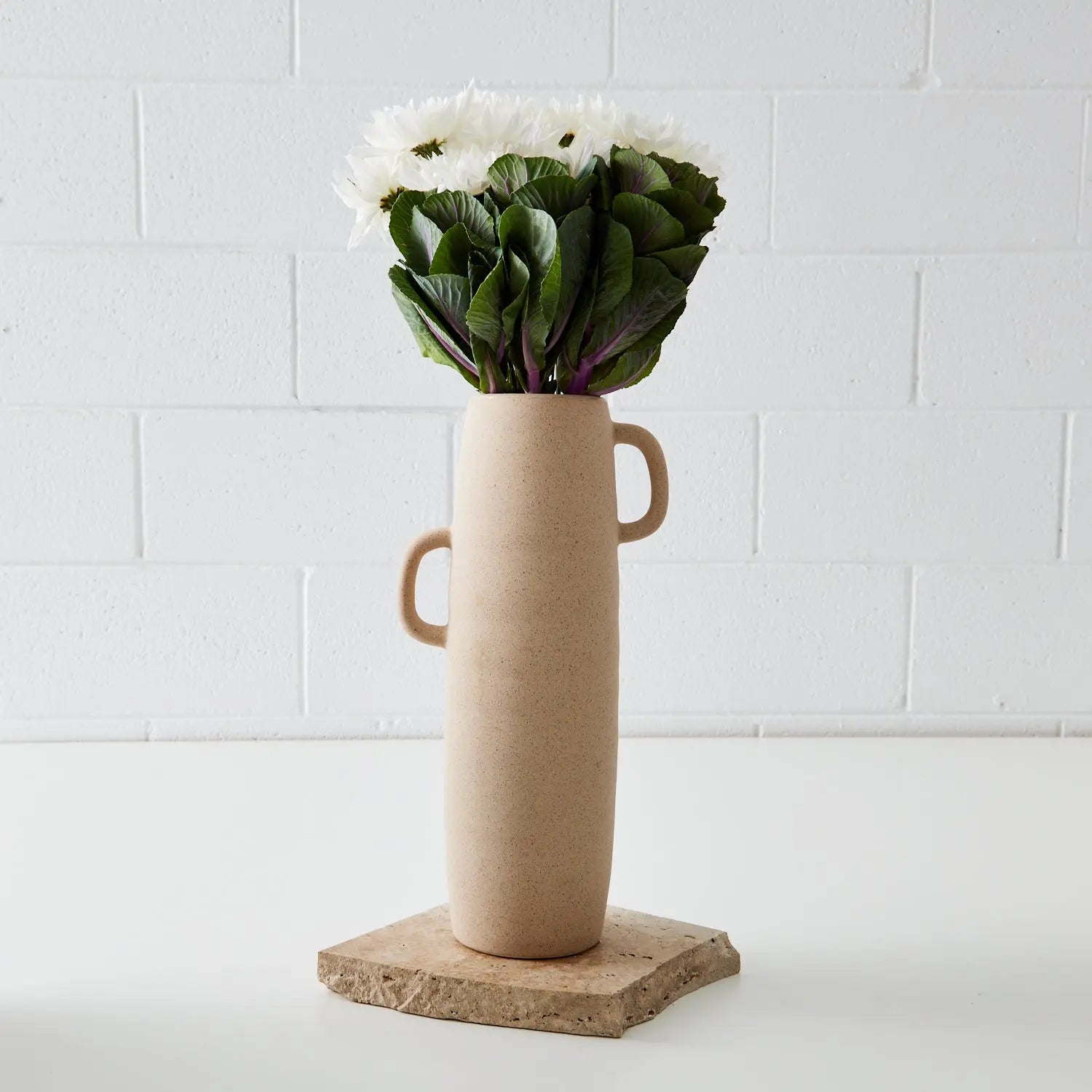 Elegant Cream Ceramic Vase COAST