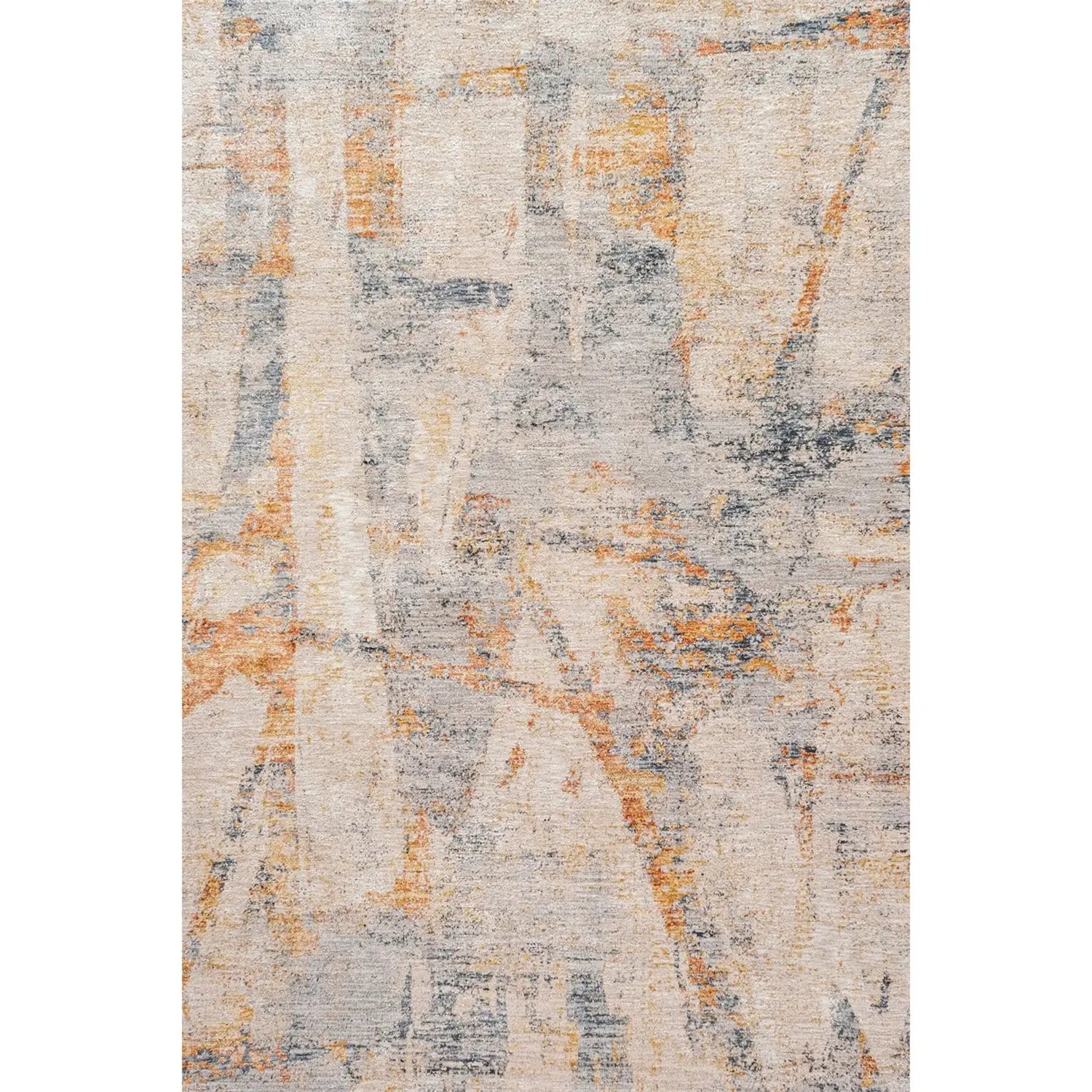 Elysian Modern Abstract Rug in Rust DecoRug