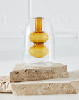 Floating Abstract Glass Vase Amber KAILE