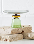 Glass Cake Stand Green KAILE