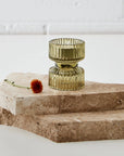 Glass Candle Holder in Moss COAST