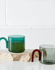 Glass Coffe Mug Blue KAILE