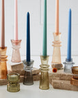 Glass Taper Candleholder Amber COAST