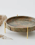 Marble Tray 25x8cm Green/Gold COAST