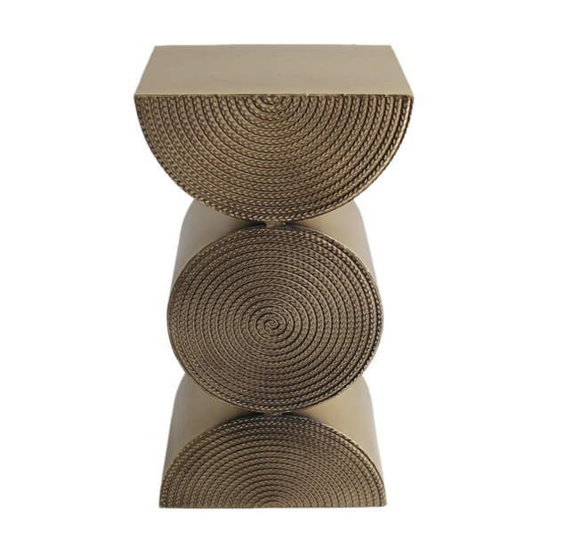 Gold Sculptural Side Table KAILE