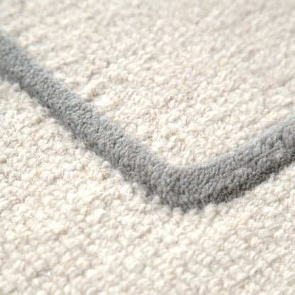 Gordon Souk Cream / Grey Wool Rug Brand Ventures