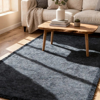 Haryana Dark Denim Stonewashed Rug empty1