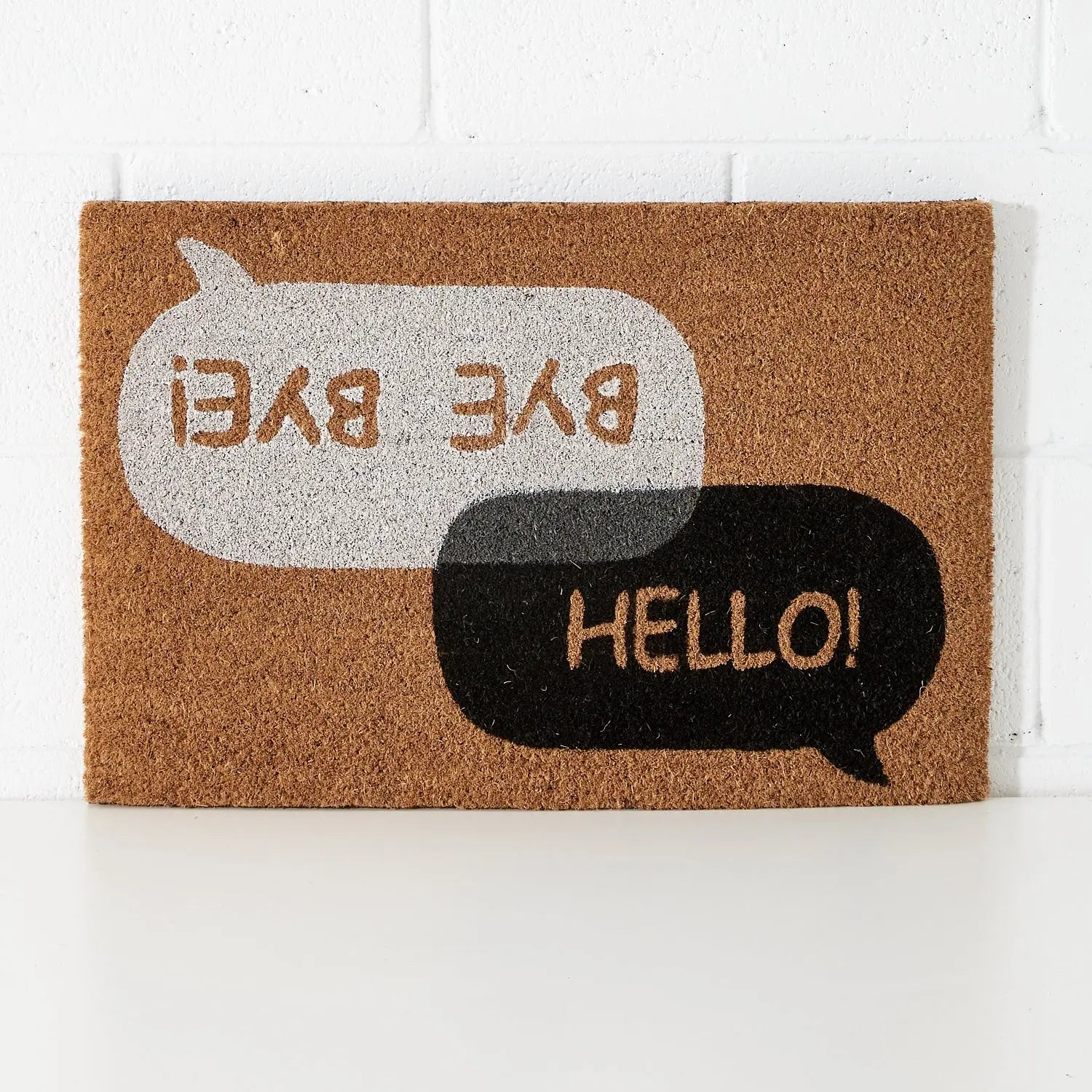 Hello & Bye Bye Coir Door Mat DecoRug