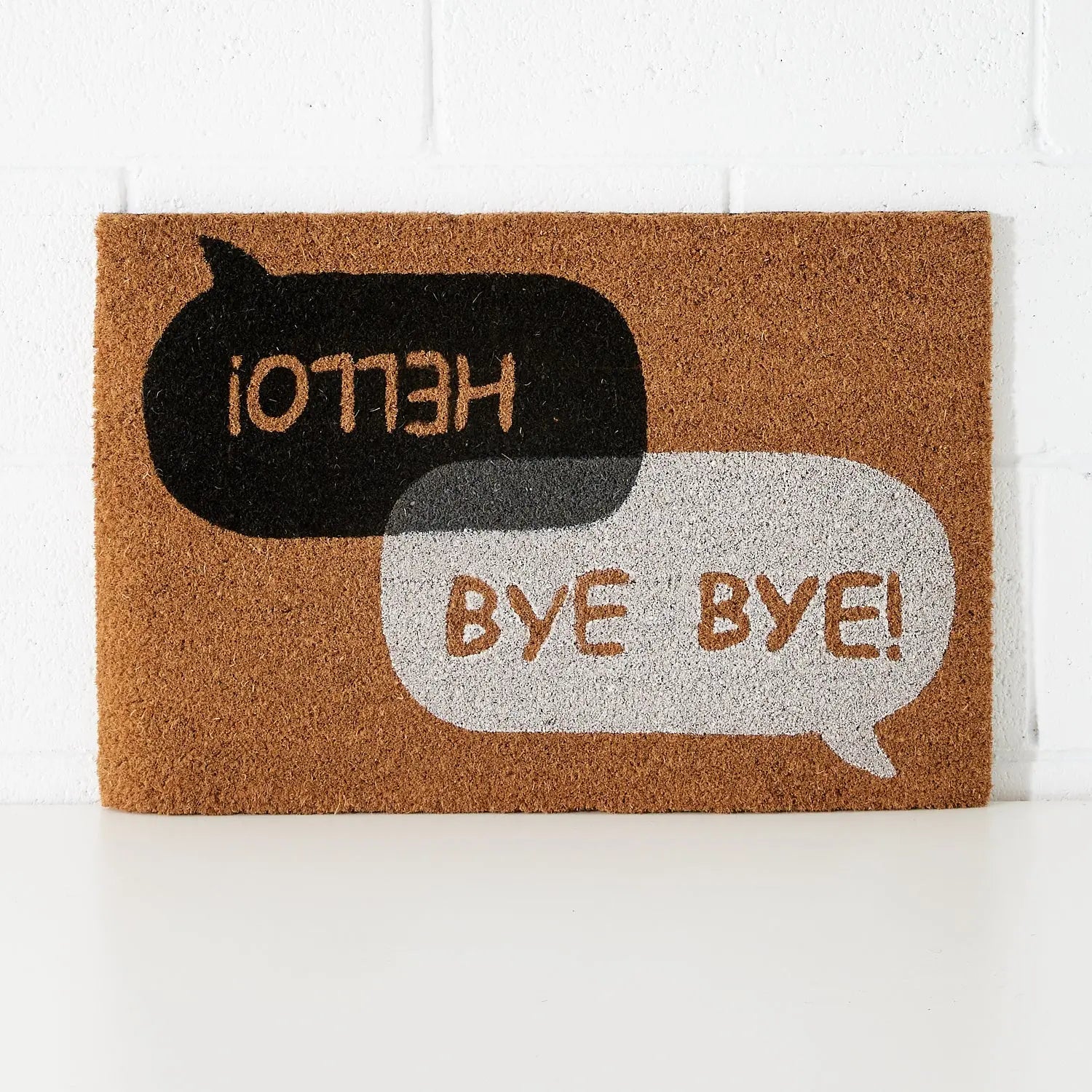 Hello & Bye Bye Coir Door Mat DecoRug