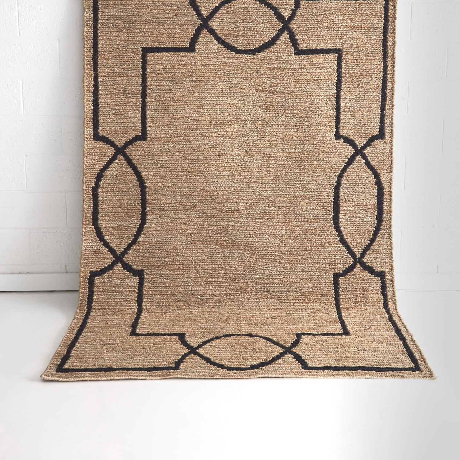 Huntly Natural Black Wool Rug DREAMHOME