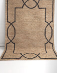 Huntly Natural Black Wool Rug DREAMHOME