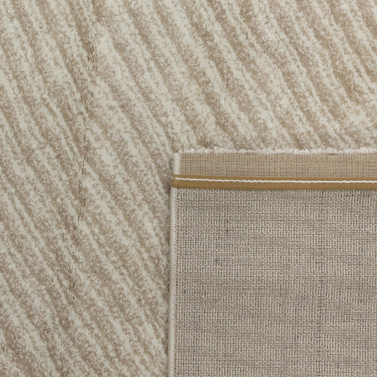 Infinity Sculpt Cream Rug DecoRug