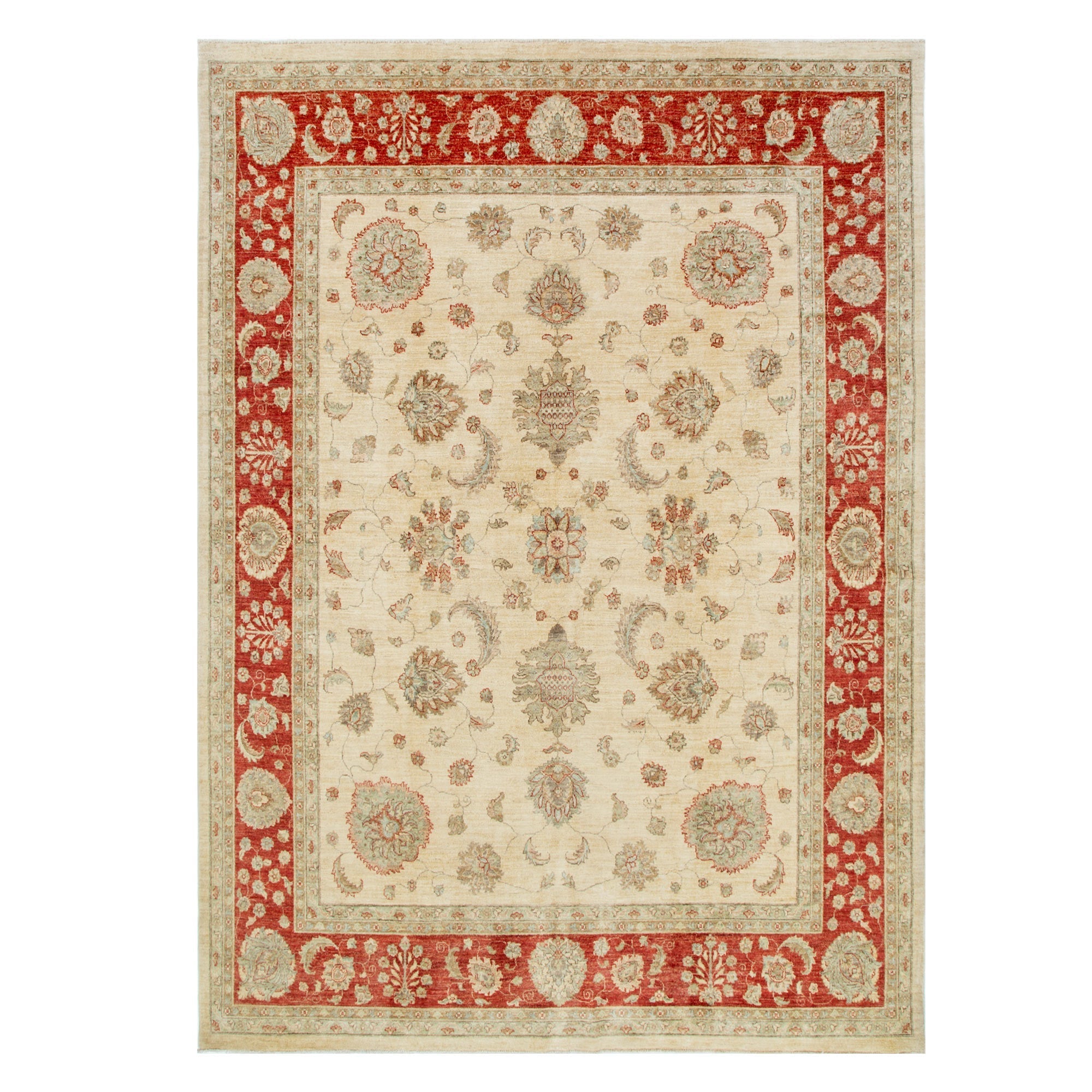 AFGHAN HANDKNOTTED WOOLE CARPETS 295X252 JUMBO 32809 (Hand Made) BVB2B