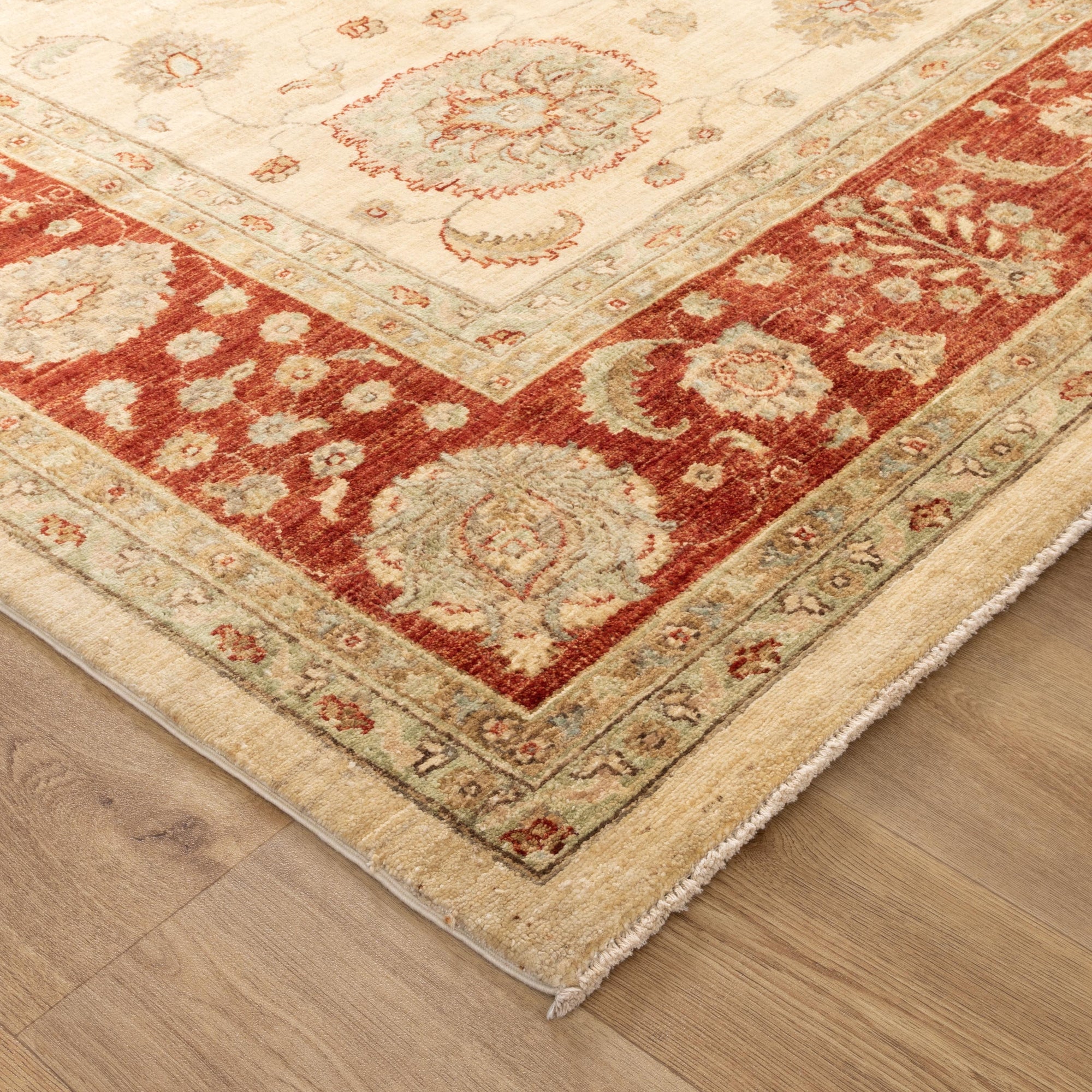 AFGHAN HANDKNOTTED WOOLE CARPETS 295X252 JUMBO 32809 (Hand Made) BVB2B