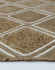 Jaipur Parquetry Jute Rug Natural decorugonline