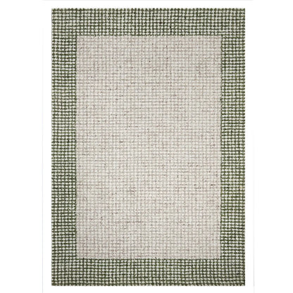 Jaya Border Green & Ivory Rug DecoRug