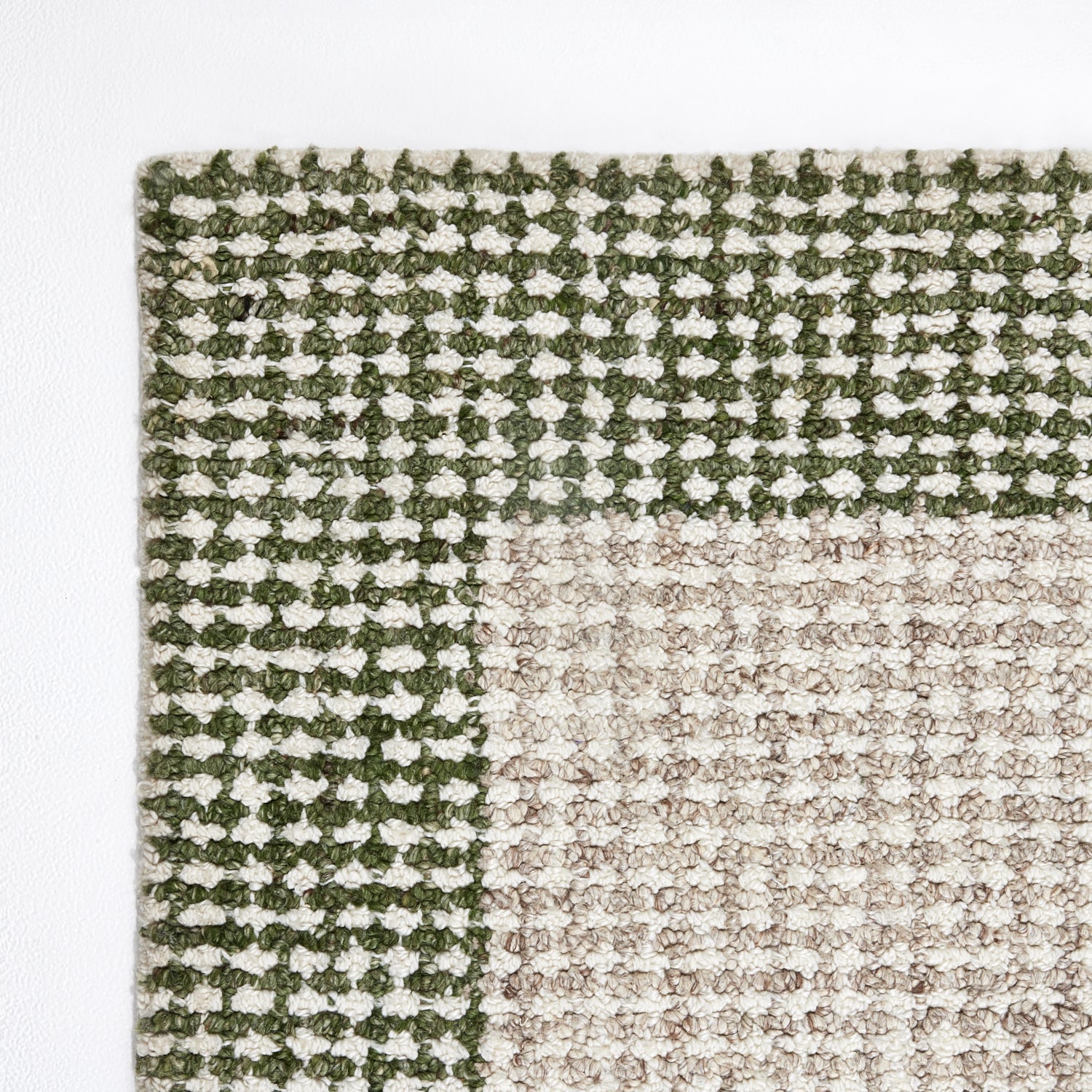 Jaya Border Green & Ivory Rug DecoRug