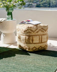 Jute Pouffe Natural CELADON