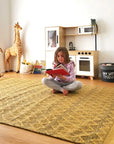 Kailua Mustard Wool Rug (Moroccan) DecoRug