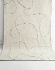 Kiah Ivory Grey Wool Rug DREAMHOME