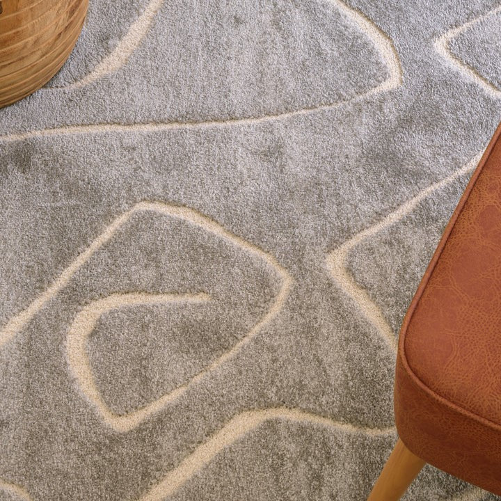 Lilly Abstract Grey Rug LTB2B