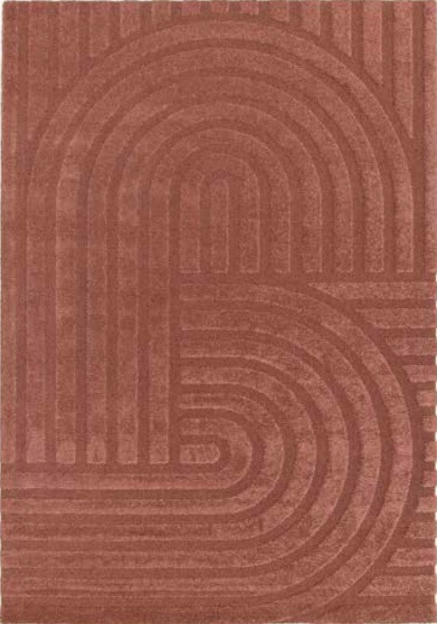 Lilly Modern Rust Rug LTB2B