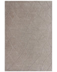 Lacey Abstract Diamond Beige Wool Rug DecoRug