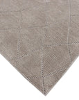 Lacey Abstract Diamond Beige Wool Rug DecoRug