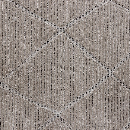 Lacey Abstract Diamond Beige Wool Rug DecoRug