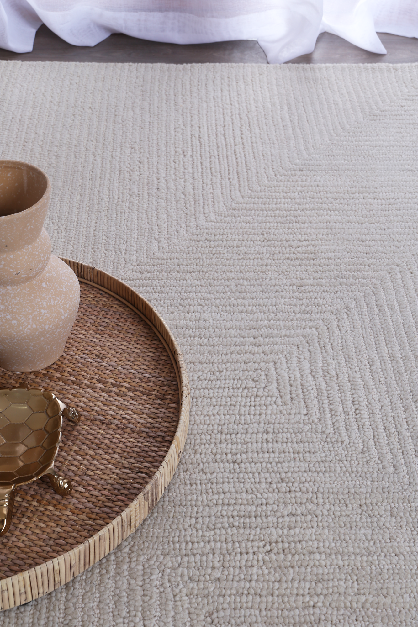 Loren Motley 04 Ivory Wool Rug LTB2B