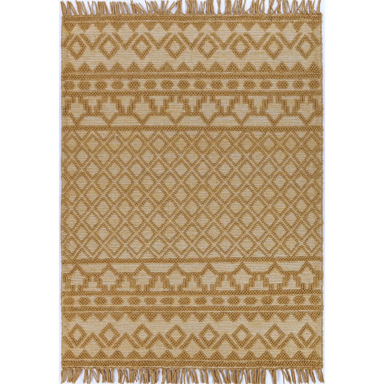 Lumina Otto Transitional Rug Mustard BRAVEN