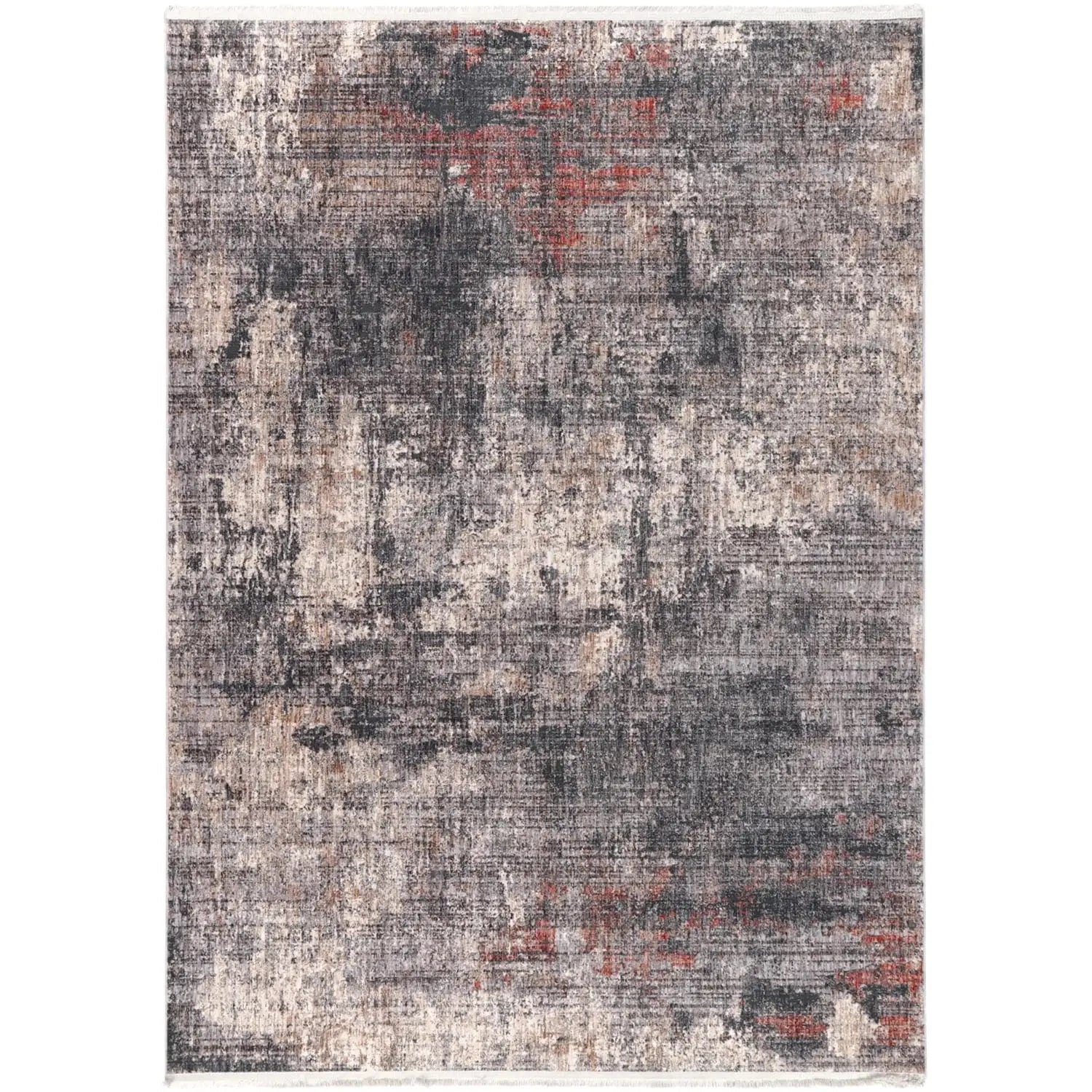 Malte Beige Black Modern Rug BRAVEN