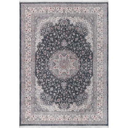 Malte Black Red Transitional Rug BRAVEN