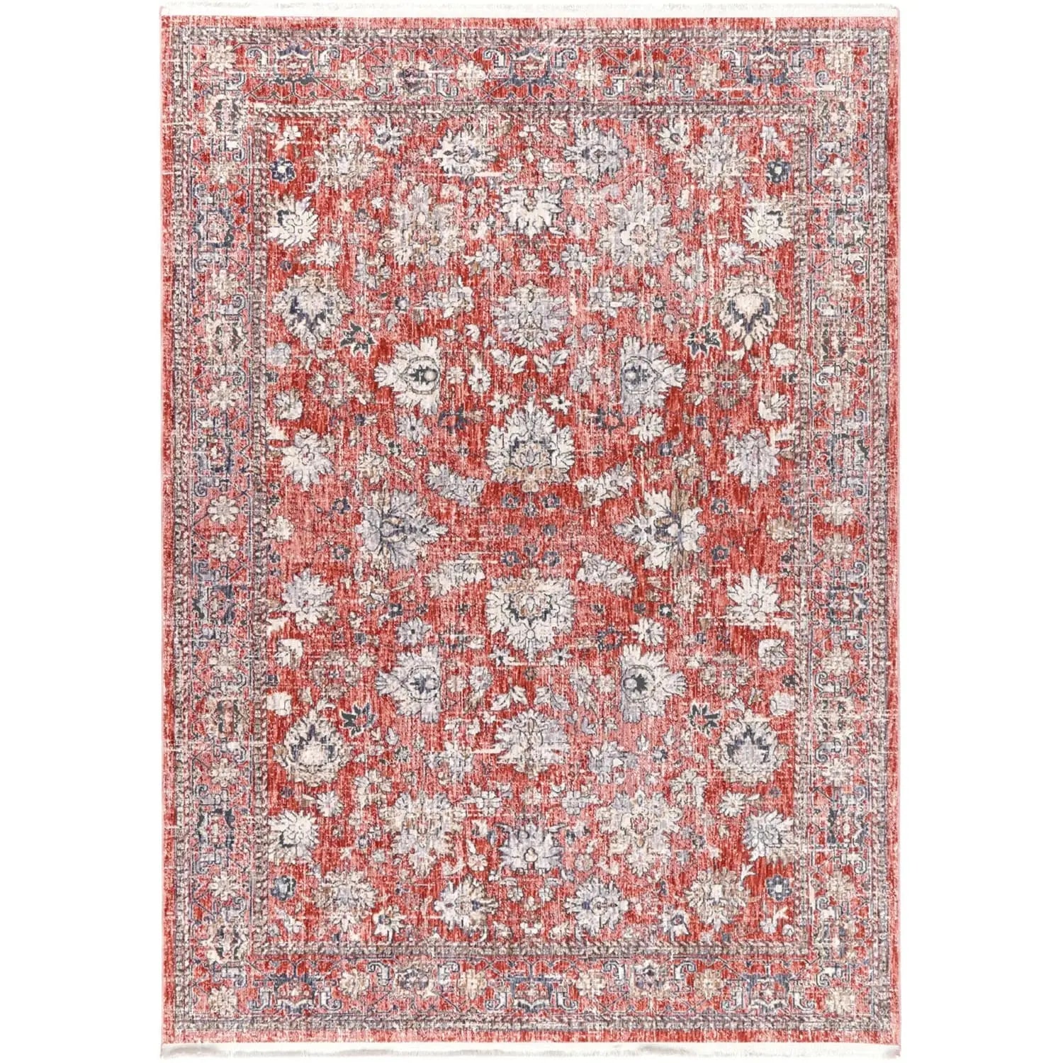 Malte Red Transitional Rug BRAVEN