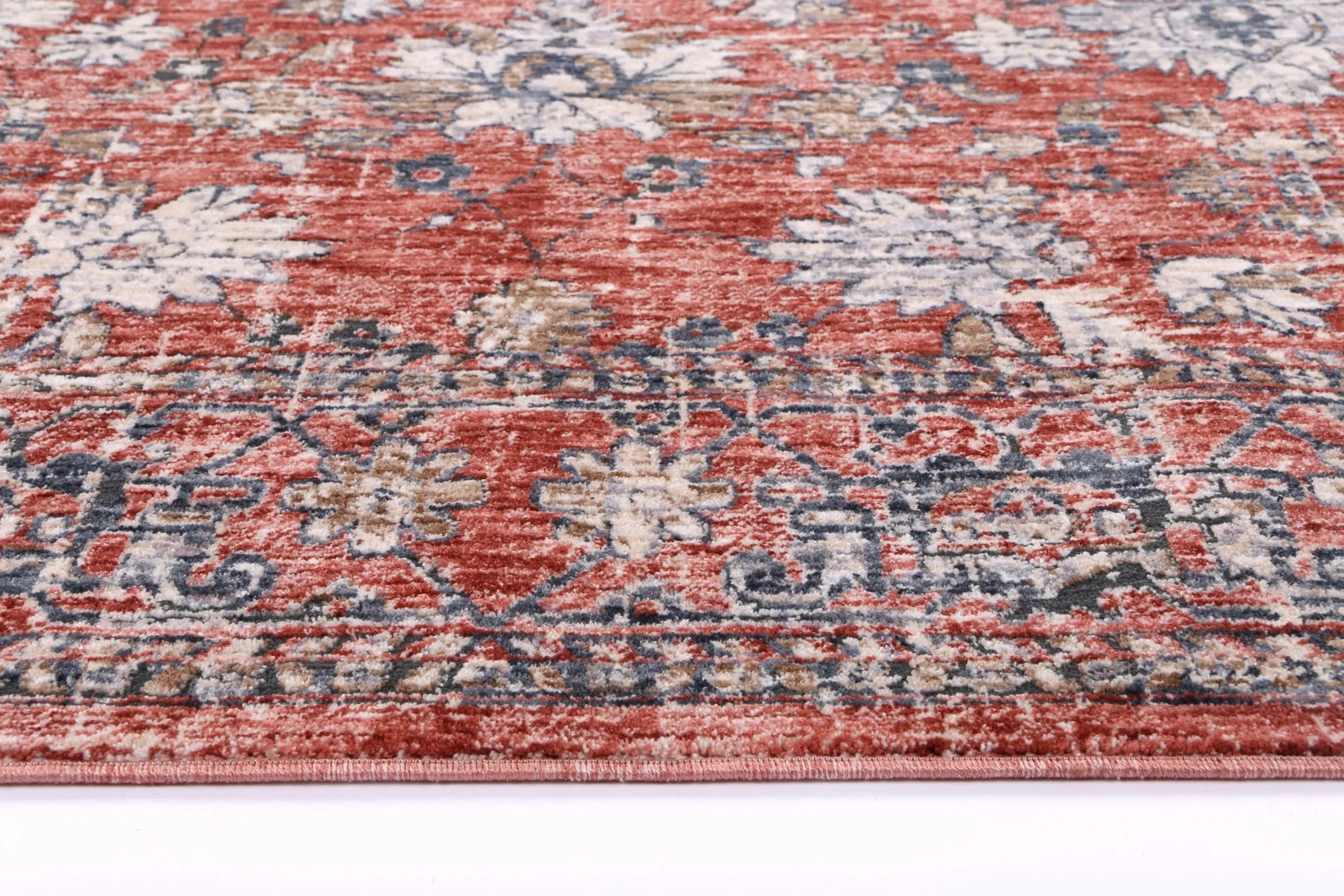 Malte Red Transitional Rug DecoRug