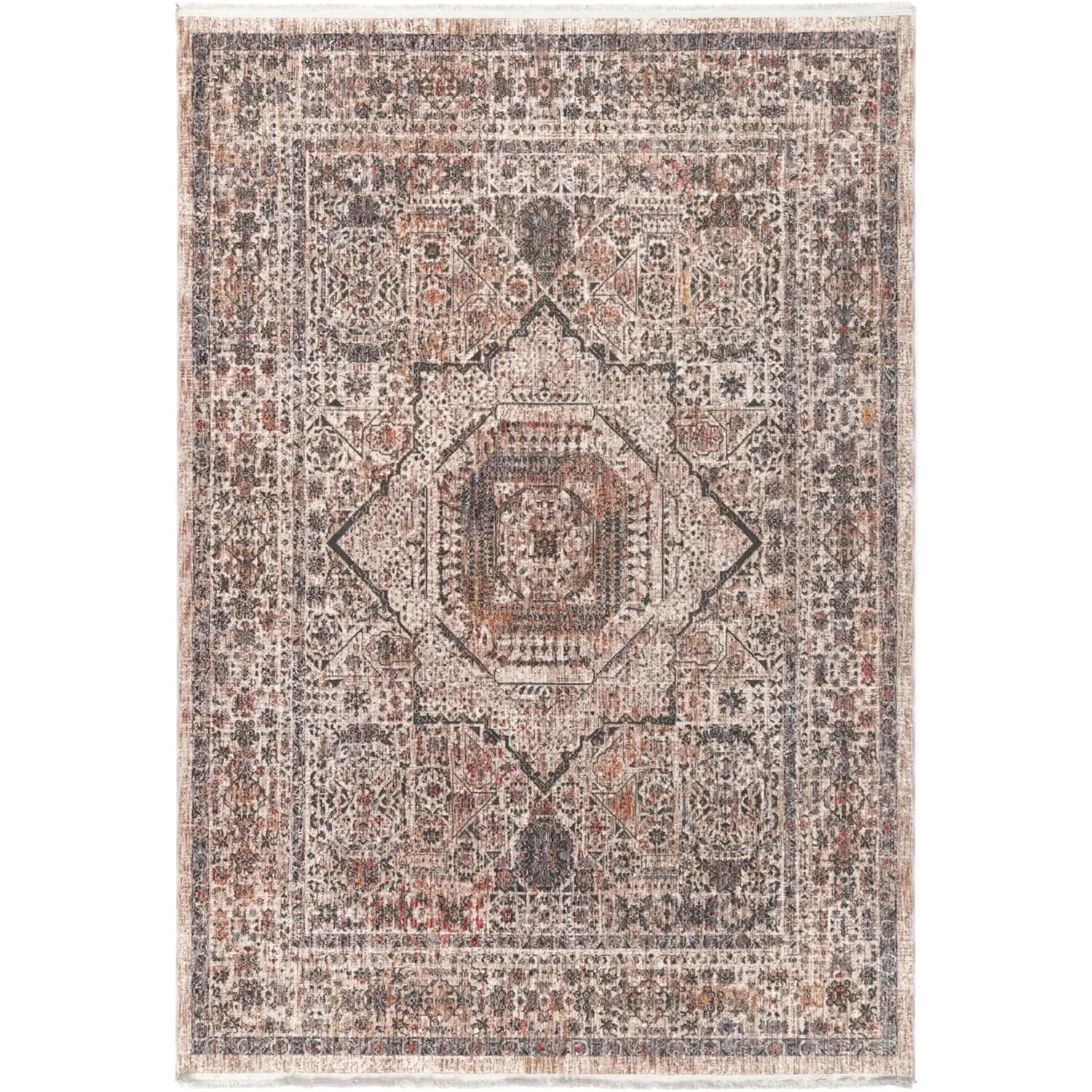 Malte Rust Cream Traditional Rug BRAVEN