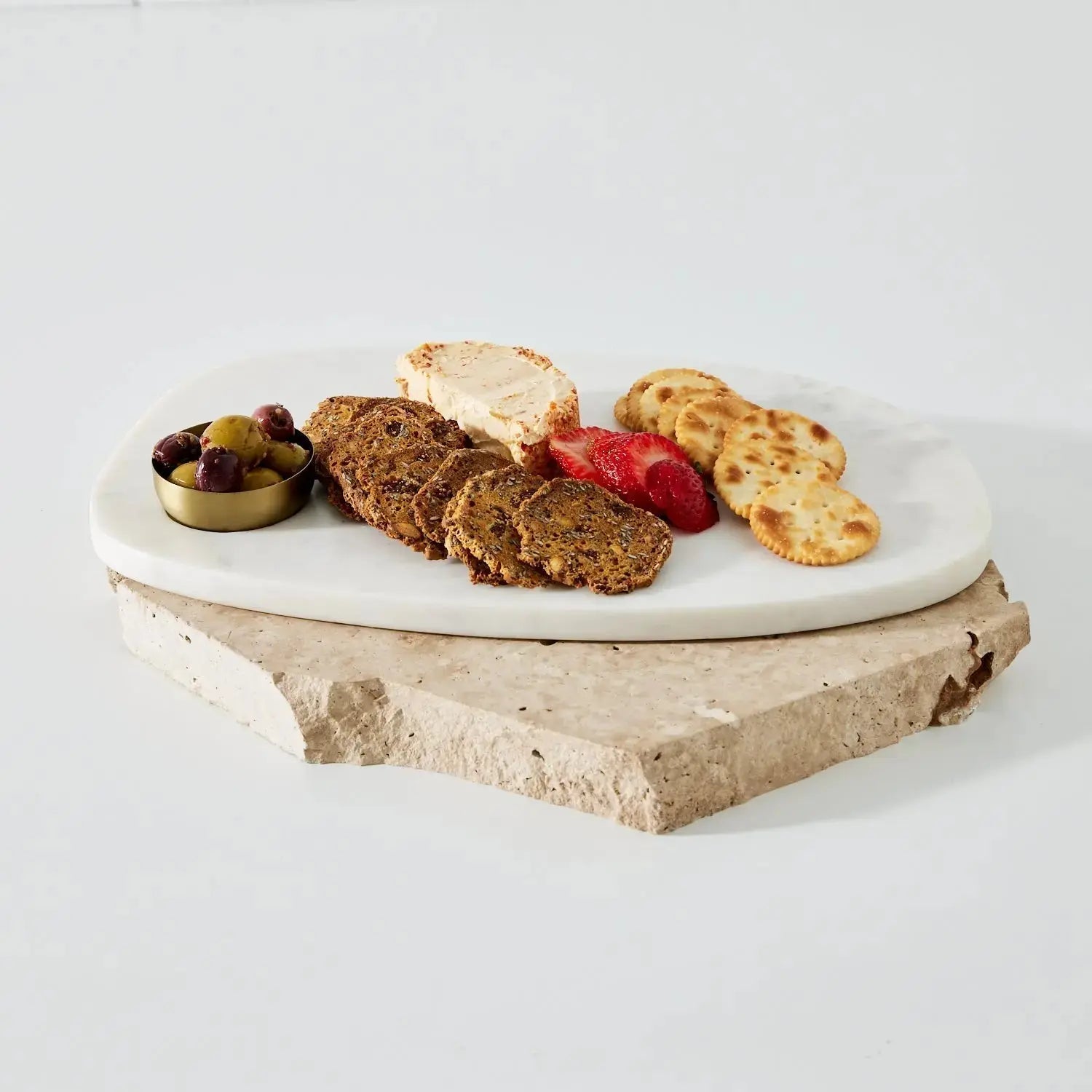 Marble Cheese Board With Bowl STONEMENCRAFTS