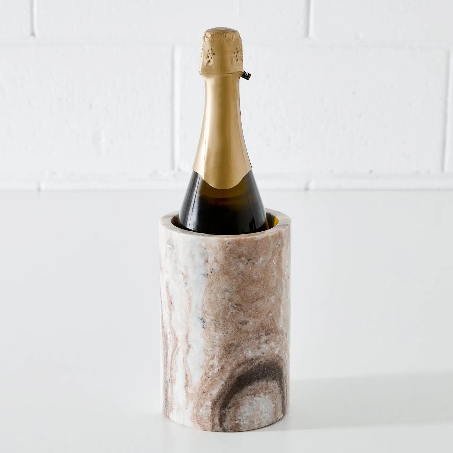 Marble Wine Chiller Beige Stoneman